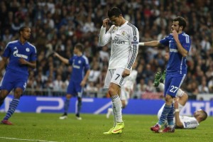 Cristiano Ronaldo se lamenta tras una fallas